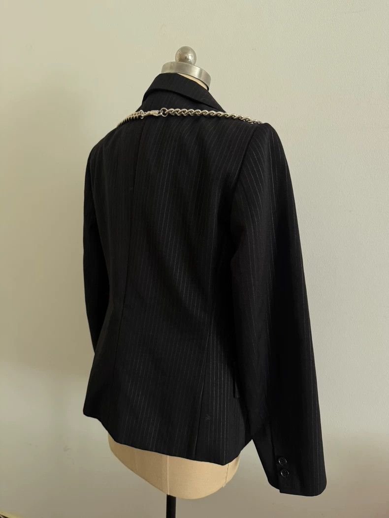 Comme des Garcons Comme Des Garçons Black Striped Blazer Size US M / EU 48-50 / 2 - 2 Thumbnail