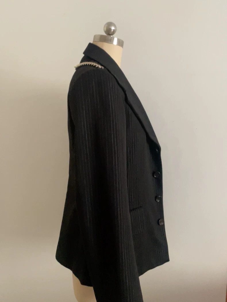 Comme des Garcons Comme Des Garçons Black Striped Blazer Size US M / EU 48-50 / 2 - 3 Thumbnail