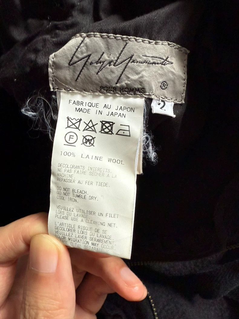 Yohji Yamamoto Black Drawstring Wool Shorts for Men-dmc Size US 26 / EU 42 - 3 Thumbnail