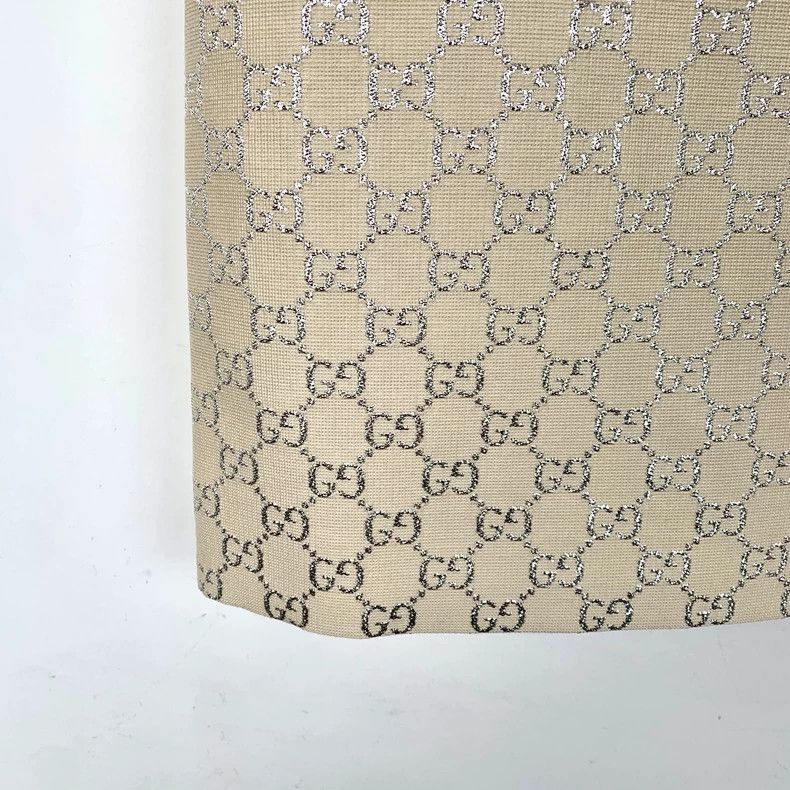 Gucci Gucci Beige Logo Jacquard Wool Skirt-dmc Size 36" / US 14 / IT 50 - 4 Thumbnail