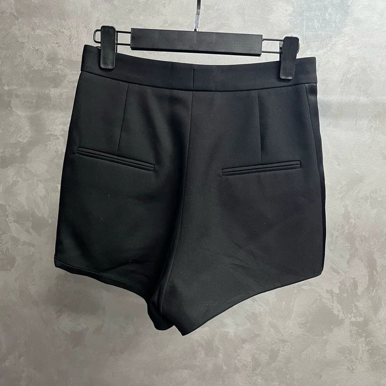 Saint Laurent Paris Black Casual High-Waisted Shorts for Women-dmc Size US 38 / EU 54 - 2 Thumbnail