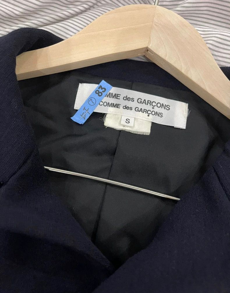 Comme des Garcons Navy Blue Bow Detail Jacket-dmc Size US S / EU 44-46 / 1 - 3 Thumbnail