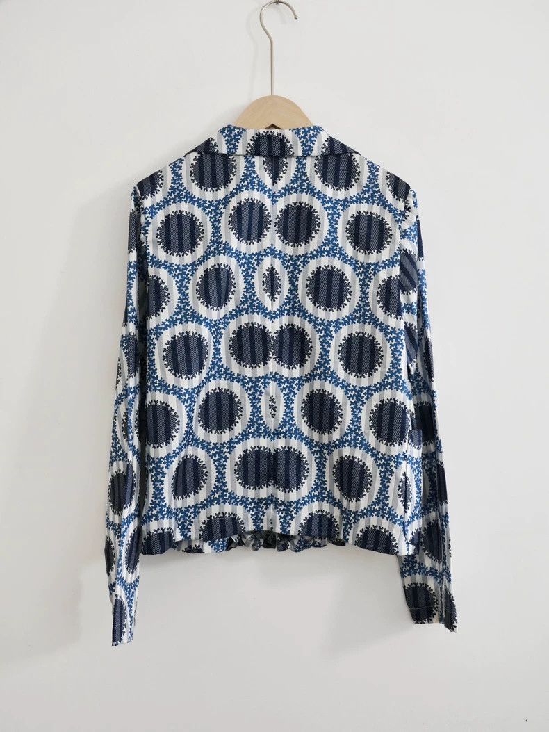 Comme des Garcons Ruffled Collar Patterned Top-dmc Size US M / EU 48-50 / 2 - 4 Thumbnail