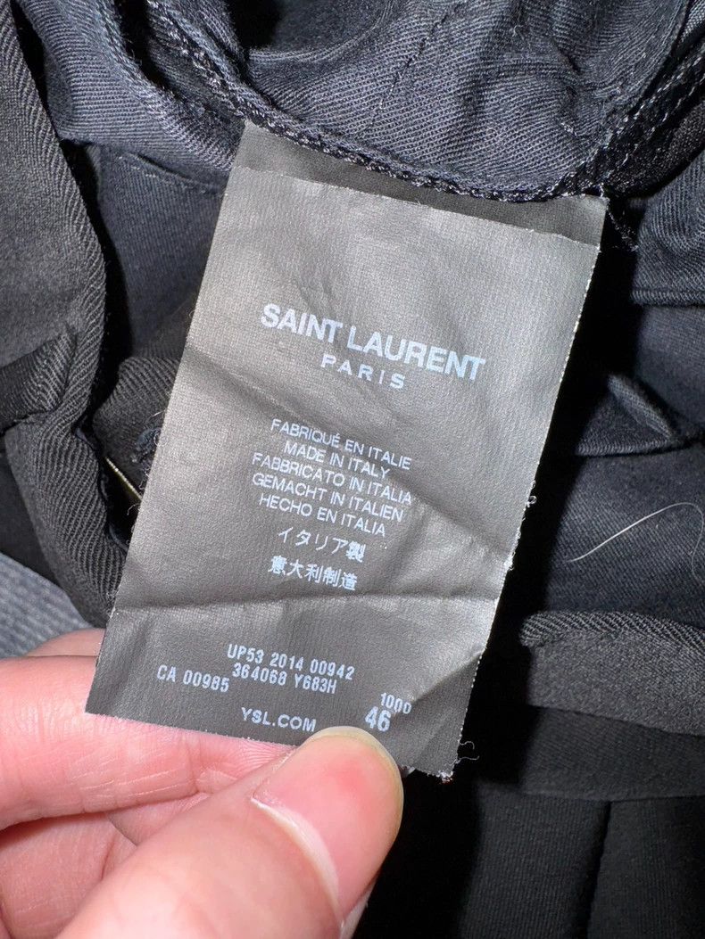 Saint Laurent Paris Classic Black Wool Pants by Saint Laurent-dmc Size US 34 / EU 50 - 8 Thumbnail