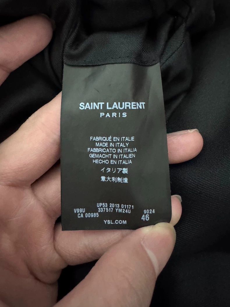 Saint Laurent Paris Saint Laurent Houndstooth Blazer With Leather Collar-dmc Size US L / EU 52-54 / 3 - 8 Thumbnail