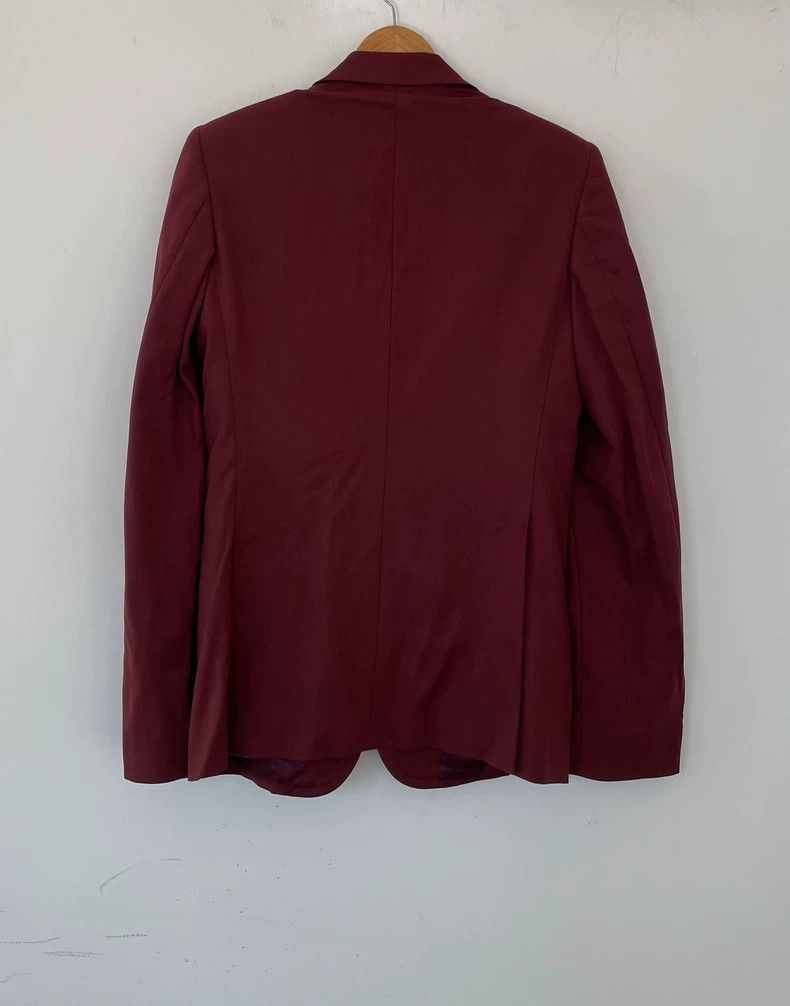 Prada Prada Men's Burgundy One-Button Wool Blazer-dmc Size US M / EU 48-50 / 2 - 2 Thumbnail