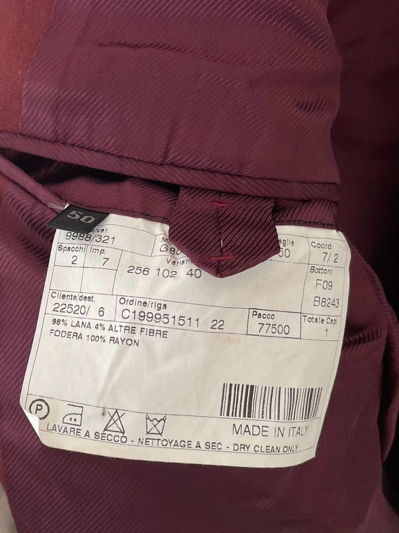 Prada Prada Men's Burgundy One-Button Wool Blazer-dmc Size US M / EU 48-50 / 2 - 7 Thumbnail