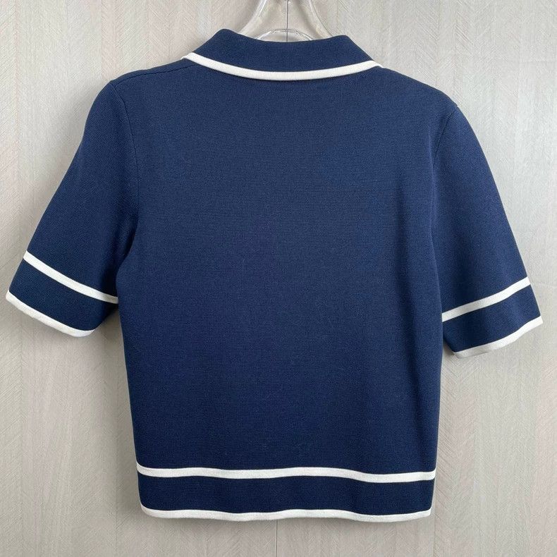 Gucci Gucci Polo Knit Top in Dark Blue-dmc Size US XS / EU 42 / 0 - 3 Thumbnail