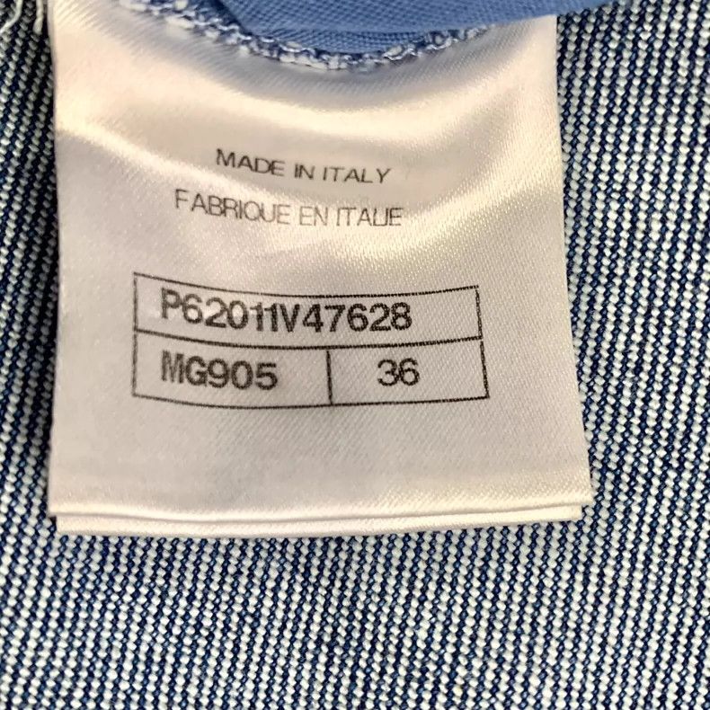 Chanel Chanel Blue Denim Pants with Snowflake Print-dmc Size US 36 / EU 52 - 7 Thumbnail