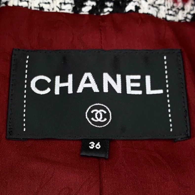 Chanel Chanel Red Plaid Tweed Jacket-dmc Size US XS / EU 42 / 0 - 6 Thumbnail