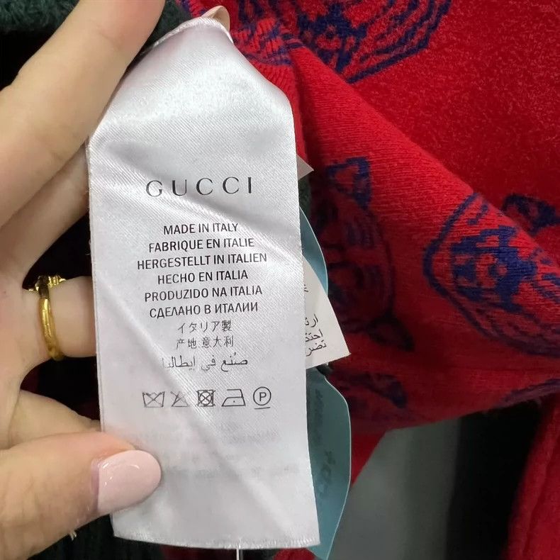 Gucci Red Gucci Tiger Print Knitted Sweater-dmc Size US S / EU 44-46 / 1 - 3 Thumbnail