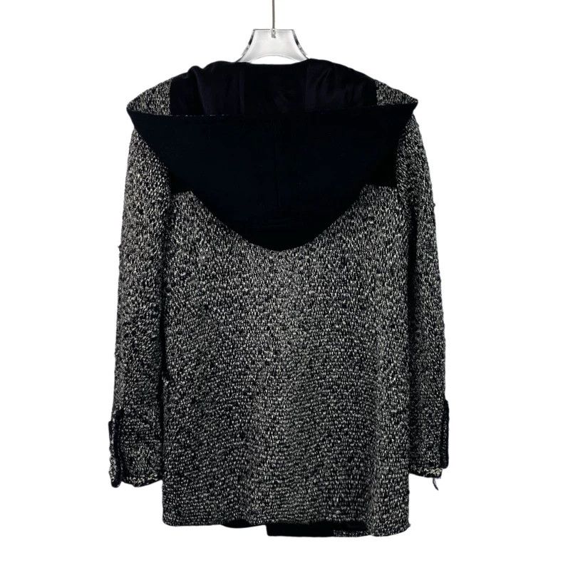 Chanel Chanel Black Wool Hooded Toggle Coat-dmc Size US XXS / EU 40 - 2 Thumbnail