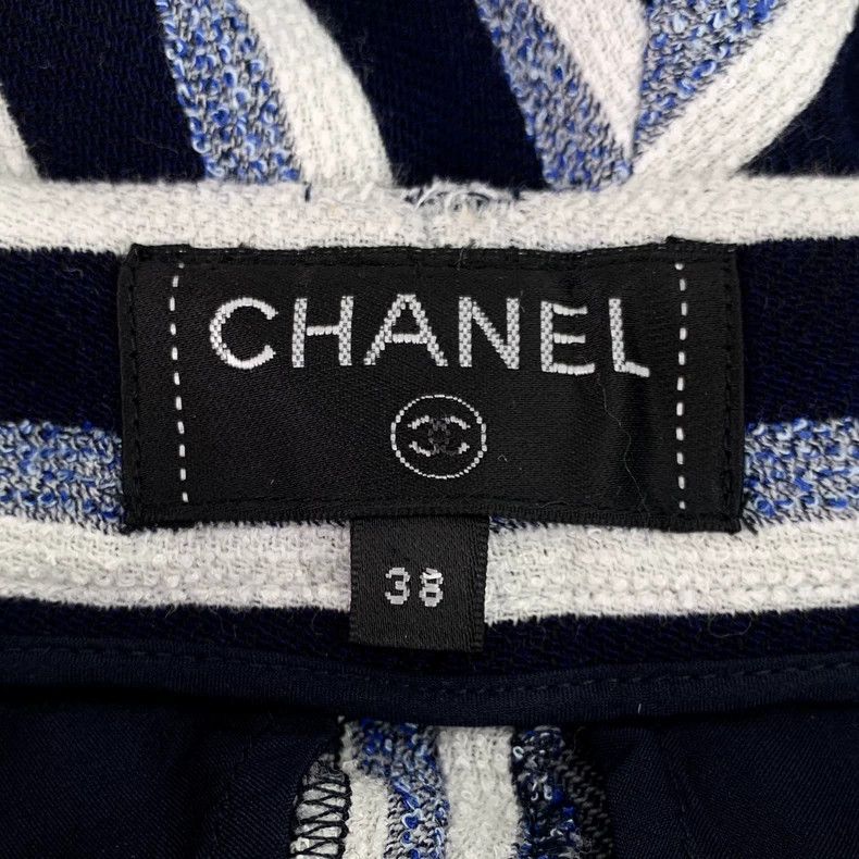 Chanel Chanel Striped Wool Wide-Leg Pants-dmc Size US 38 / EU 54 - 6 Thumbnail