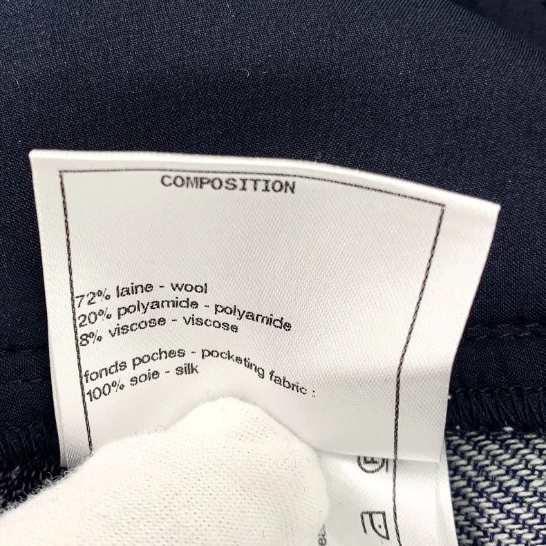 Chanel Chanel Striped Wool Wide-Leg Pants-dmc Size US 38 / EU 54 - 8 Thumbnail