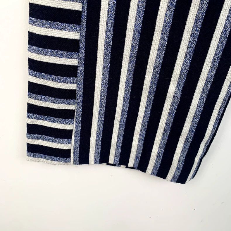 Chanel Chanel Striped Wool Wide-Leg Pants-dmc Size US 38 / EU 54 - 4 Thumbnail