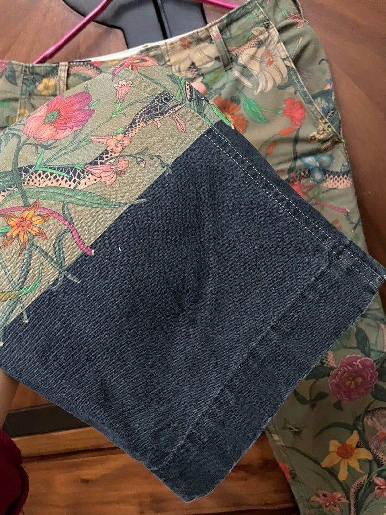 Gucci Gucci Floral Men's Jeans Size 33-dmc Size US 33 - 3 Thumbnail