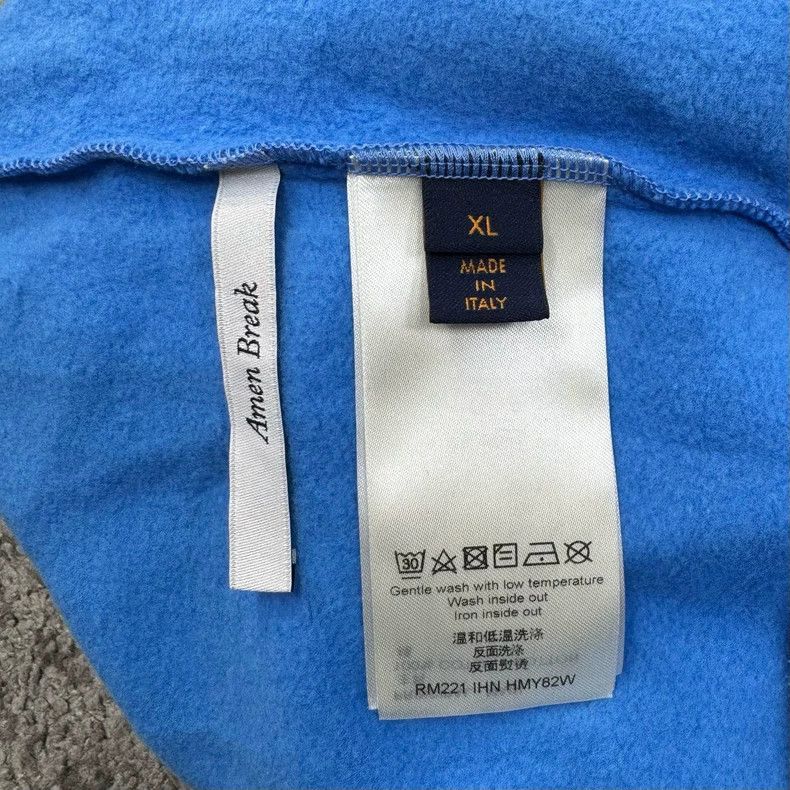 Louis Vuitton Louis Vuitton Blue Lightning Print Sweatshirt-dmc Size US XL / EU 56 / 4 - 4 Thumbnail