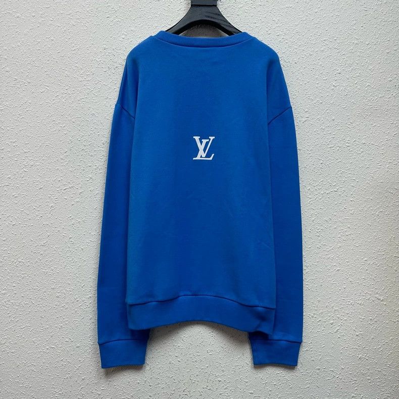 Louis Vuitton Louis Vuitton Blue Lightning Print Sweatshirt-dmc Size US XL / EU 56 / 4 - 2 Thumbnail