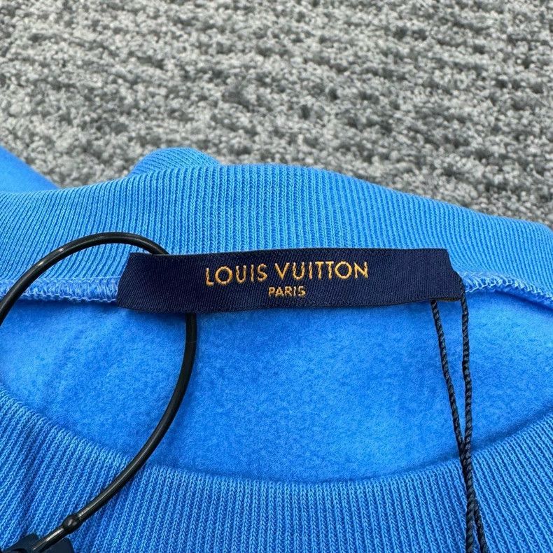Louis Vuitton Louis Vuitton Blue Lightning Print Sweatshirt-dmc Size US XL / EU 56 / 4 - 3 Thumbnail