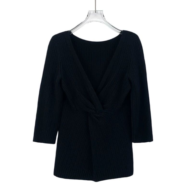 Chanel Chanel Black Cashmere Long Sleeve Sweater-dmc Size US S / EU 44-46 / 1 - 2 Thumbnail