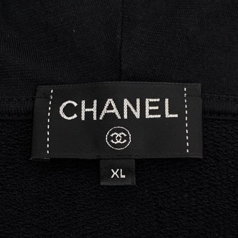 Chanel Black Floral Print Zip Hoodie-dmc Size US XL / EU 56 / 4 - 6 Thumbnail