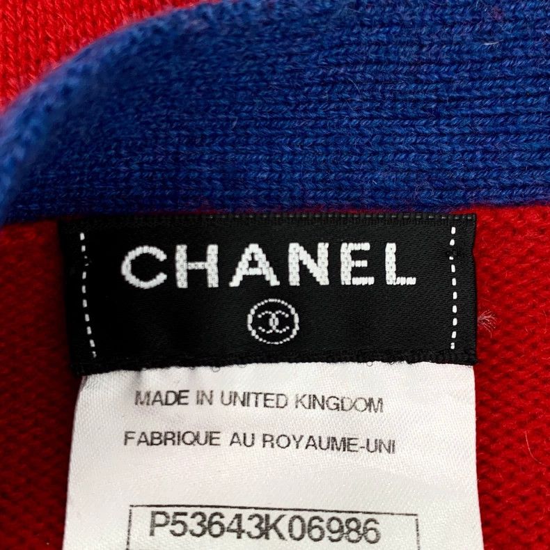 Chanel Red Cashmere V-Neck Knit Cardigan-dmc Size US L / EU 52-54 / 3 - 6 Thumbnail