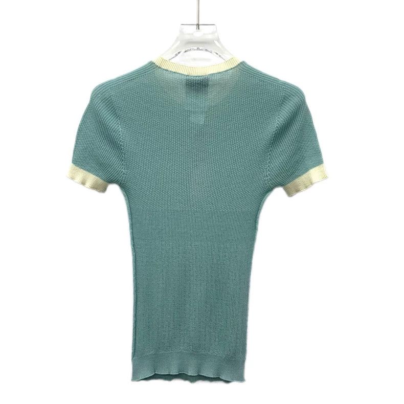 Chanel Chanel Blue Logo Pine Knit Top-dmc Size US S / EU 44-46 / 1 - 2 Thumbnail