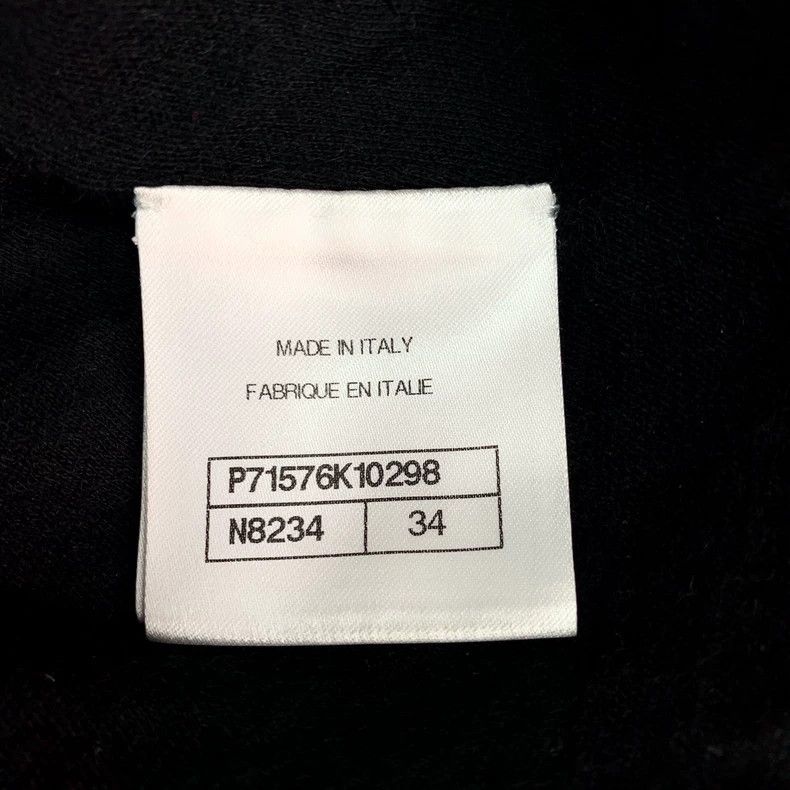 Chanel Chanel Black Tweed Jacket with CC Logo-dmc Size US XXS / EU 40 - 7 Thumbnail
