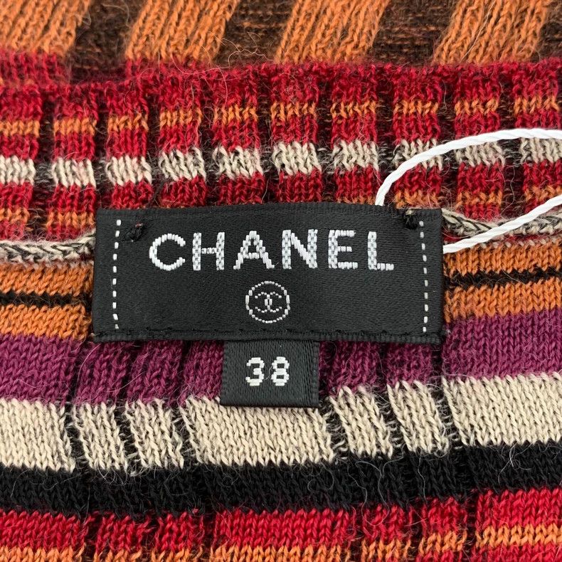 Chanel Chanel Colorful Striped Knit Top-dmc Size US S / EU 44-46 / 1 - 6 Thumbnail