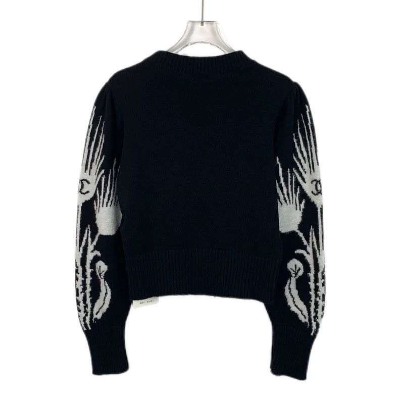 Chanel Black Knitted Sweater with Wing Design-dmc Size US XS / EU 42 / 0 - 2 Thumbnail