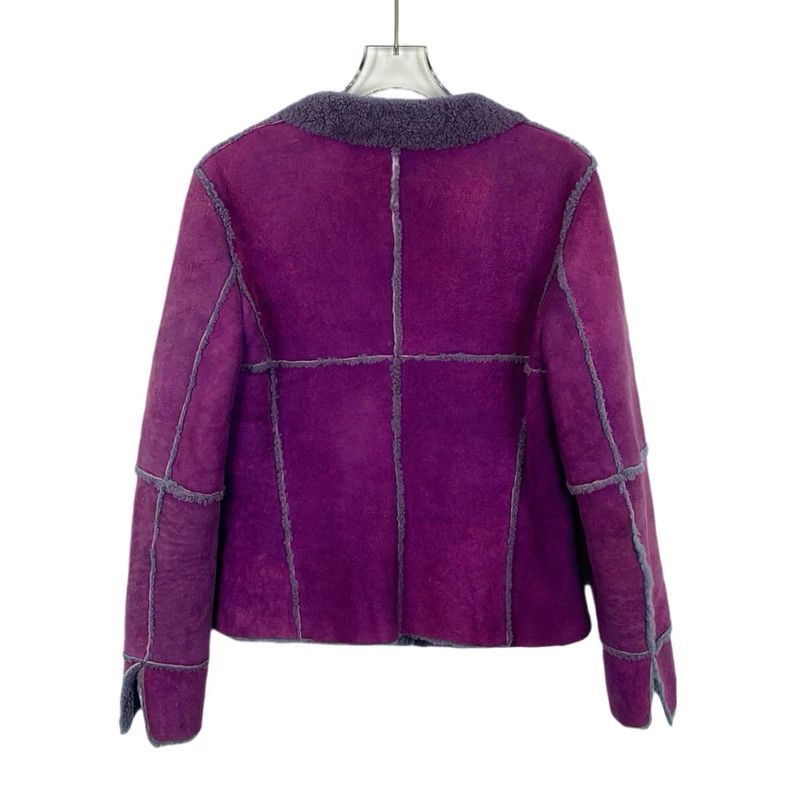 Chanel Purple Shearling Collar Chanel Jacket XS-dmc Size US XS / EU 42 / 0 - 2 Thumbnail