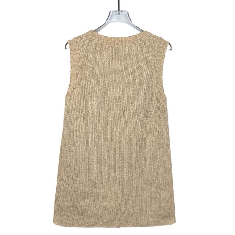 Chanel Chanel Beige Sleeveless Knit Top-dmc Size US XS / EU 42 / 0 - 2 Thumbnail