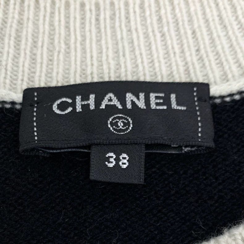 Chanel Black and White Knit Sweater with Doves-dmc Size US S / EU 44-46 / 1 - 5 Thumbnail