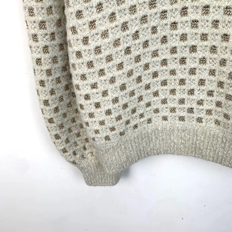 Chanel Chanel Beige V-Neck Long Sleeve Sweater-dmc Size US L / EU 52-54 / 3 - 4 Thumbnail