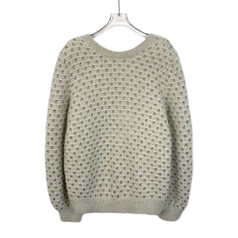 Chanel Chanel Beige V-Neck Long Sleeve Sweater-dmc Size US L / EU 52-54 / 3 - 2 Thumbnail