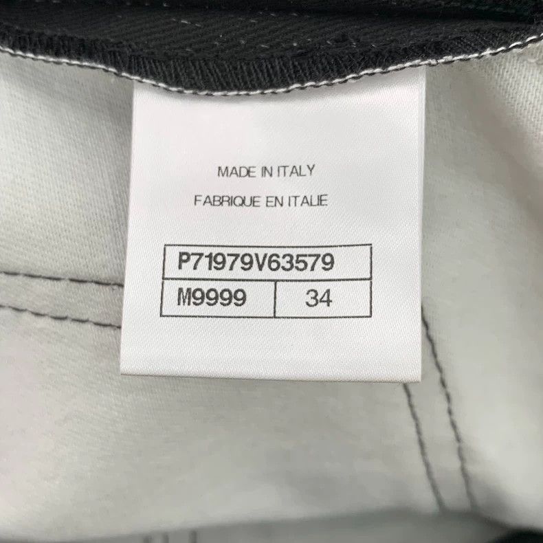 Chanel Black Graffiti Print Denim Casual Pants-dmc Size US 34 / EU 50 - 8 Thumbnail