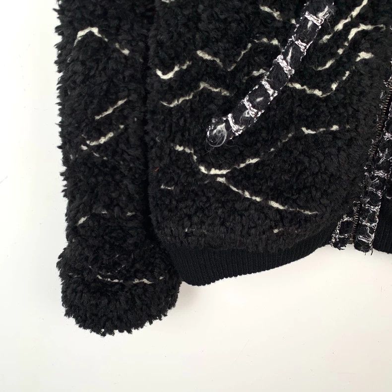 Chanel Black Teddy Jacket with CC Logo-dmc Size US S / EU 44-46 / 1 - 4 Thumbnail