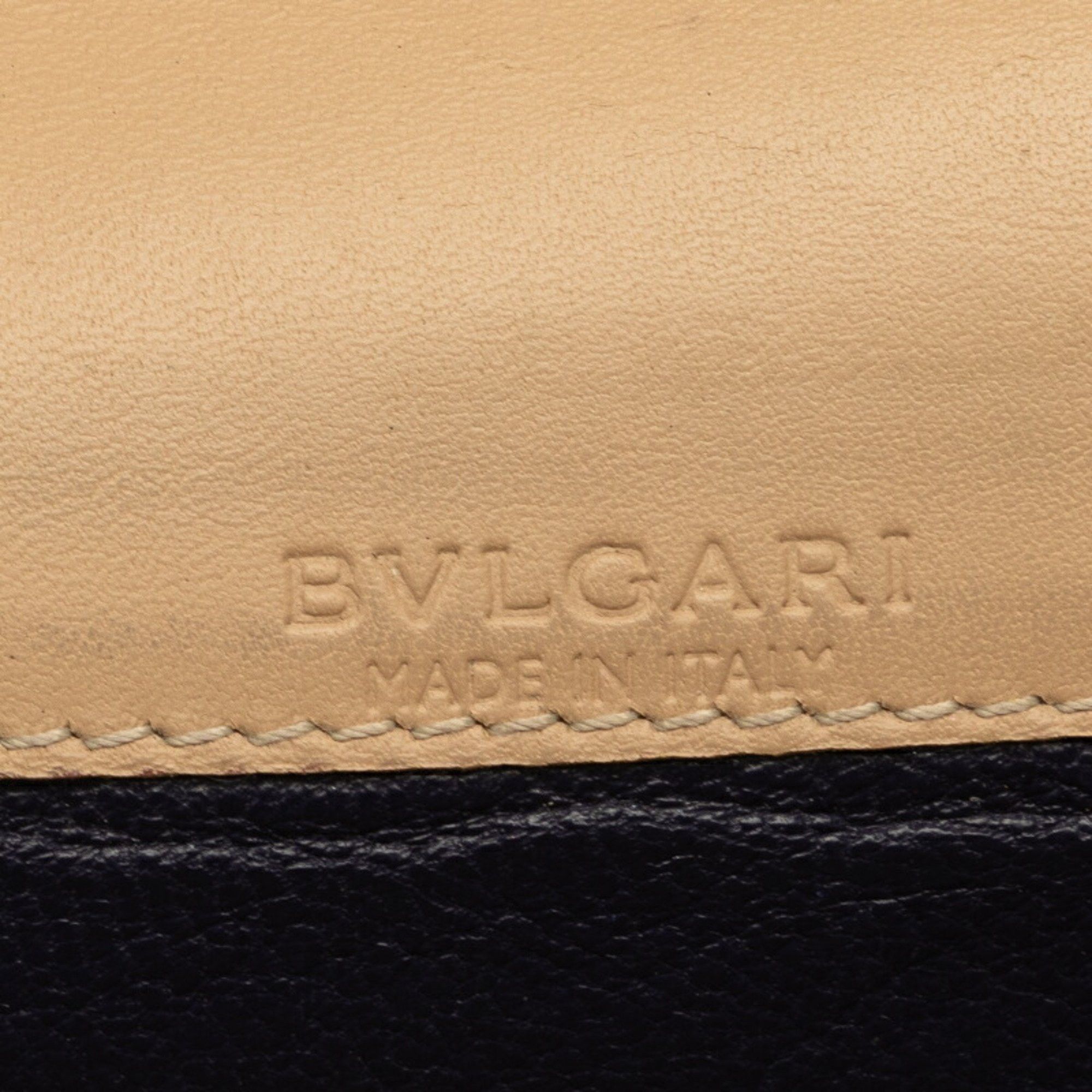 Bvlgari BVLGARI Clip Large Bi-fold Wallet Long Beige Leather Women's Size ONE SIZE - 10 Thumbnail