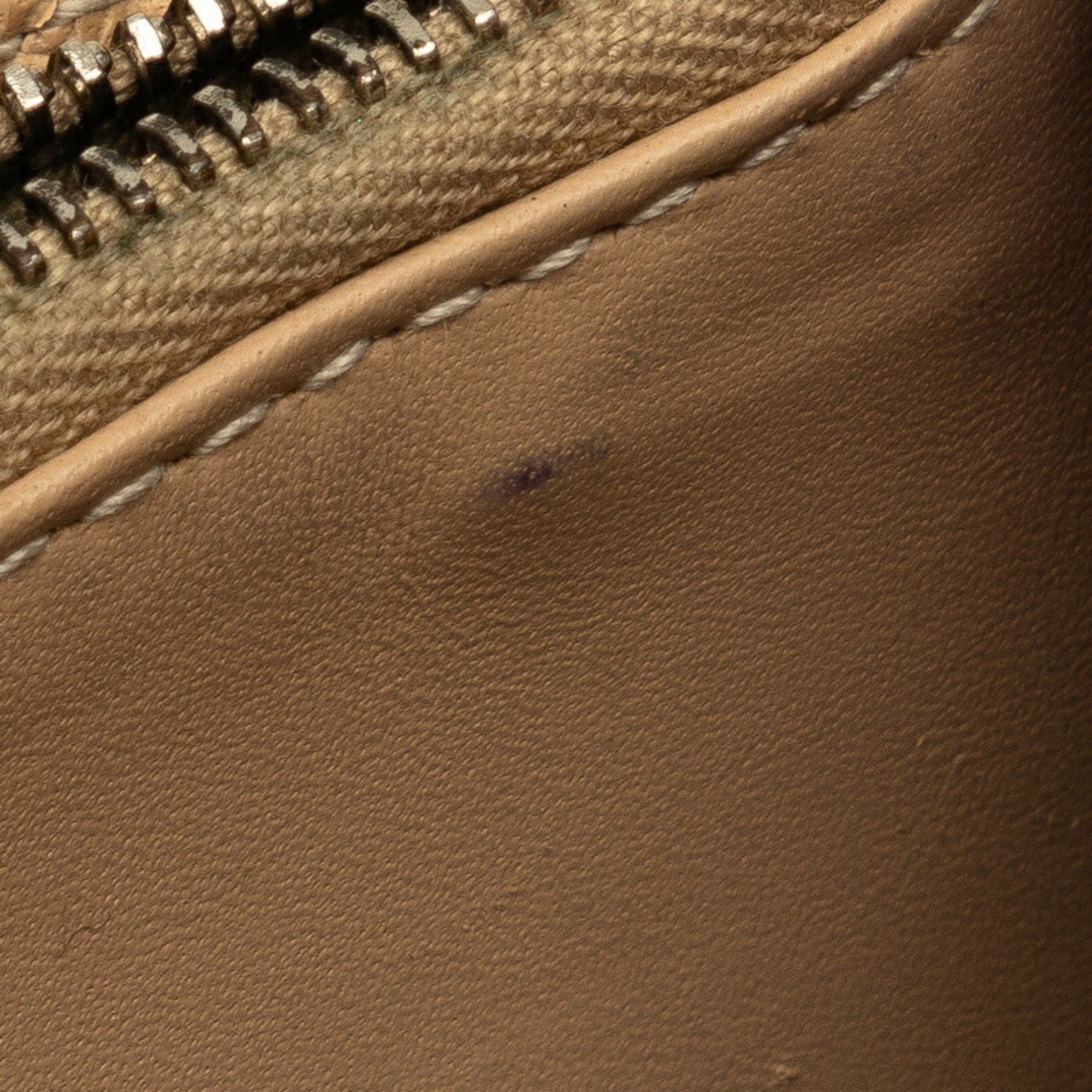Bvlgari BVLGARI Clip Large Bi-fold Wallet Long Beige Leather Women's Size ONE SIZE - 7 Thumbnail