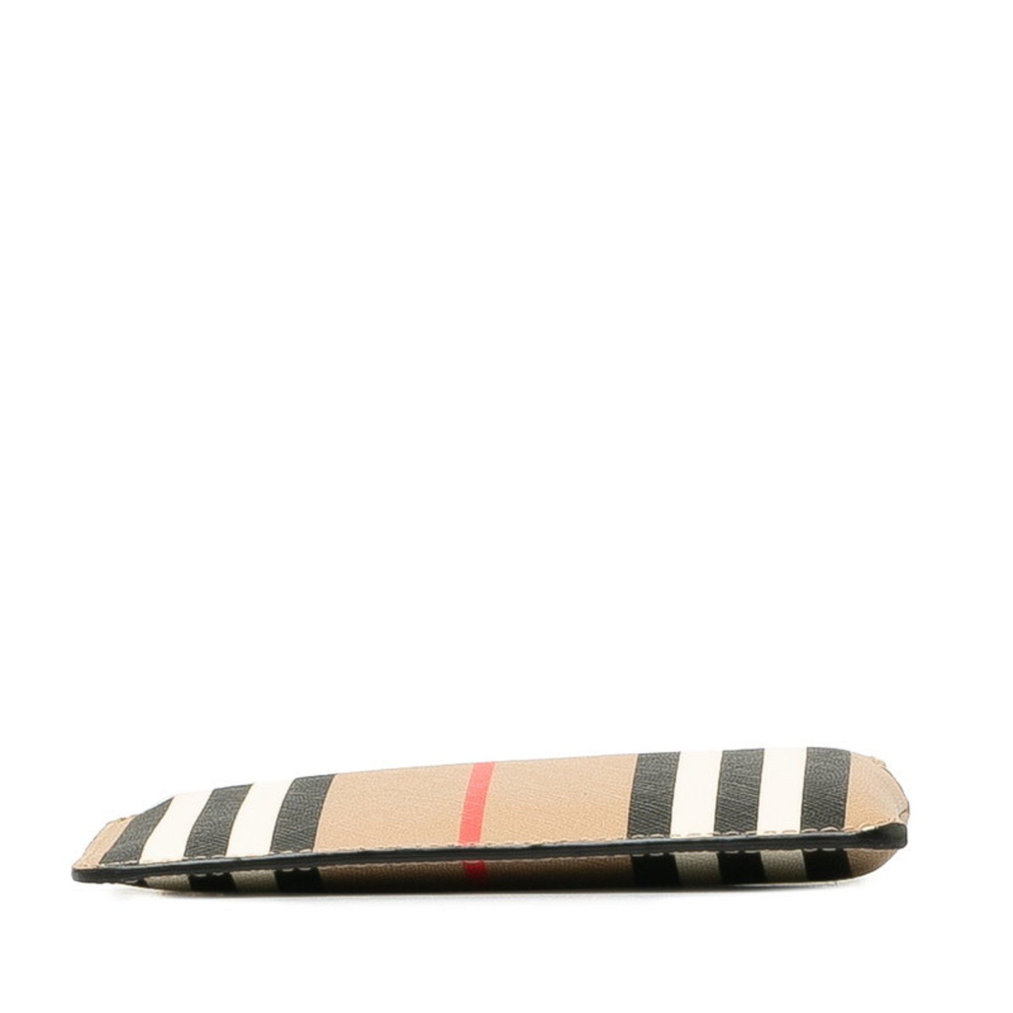 Burberry Burberry Check Coin Case Beige Multicolor PVC Leather Women's BURBERRY Size ONE SIZE - 4 Thumbnail