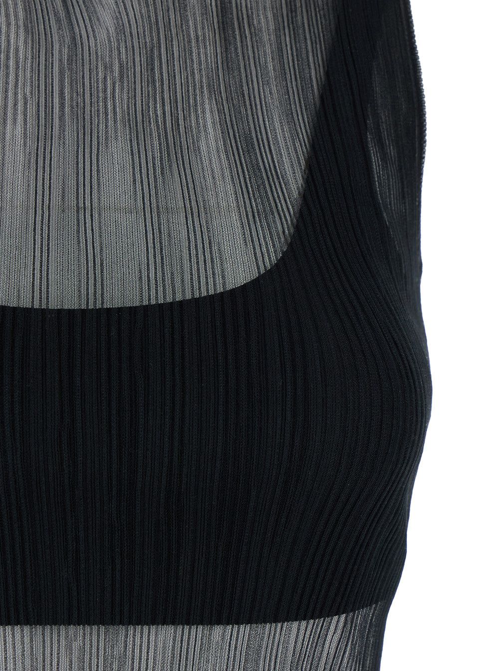 Simkhai 'Oakley' Black Top with Layered Design and Semi-Transparent Effect in Tech Fabric Woman Size XS / US 0-2 / IT 36-38 - 3 Thumbnail