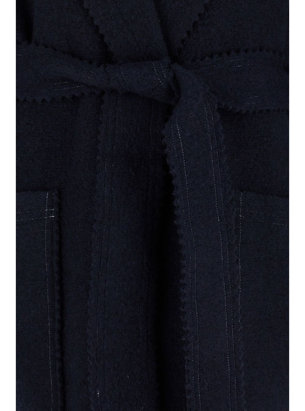 Max Mara 'Jene' Long Blue Coat with Belt in Wool and Cashmere Woman Size M / US 6-8 / IT 42-44 - 3 Thumbnail