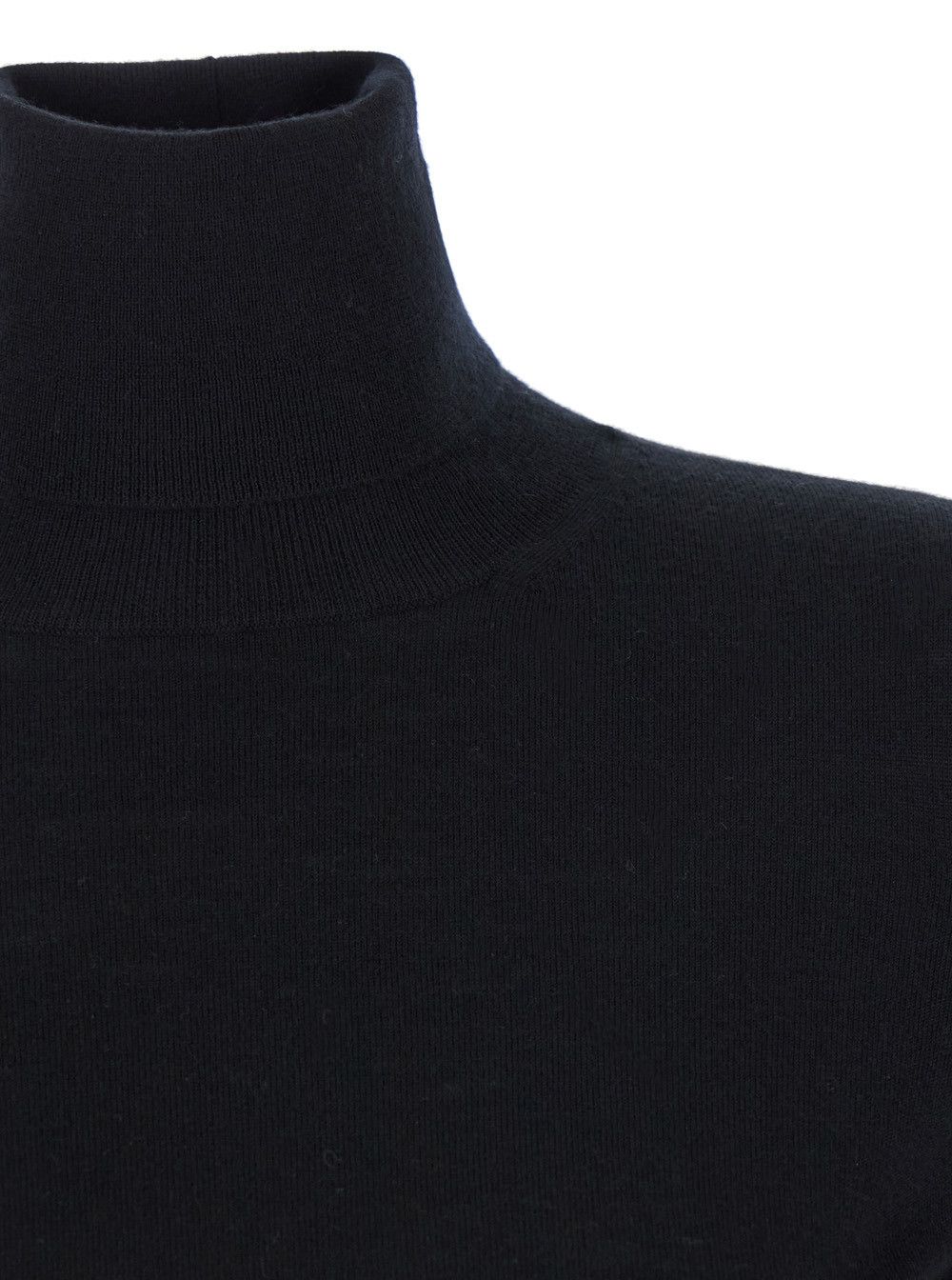 Max Mara 'Adda' Black High Neck Sweater in Cashmere Woman Size M / US 6-8 / IT 42-44 - 3 Thumbnail