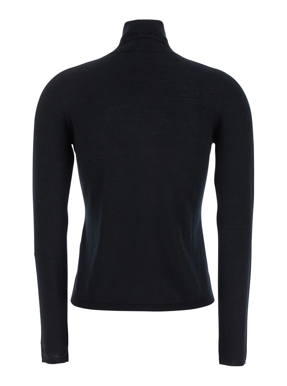 Max Mara 'Adda' Black High Neck Sweater in Cashmere Woman Size M / US 6-8 / IT 42-44 - 2 Thumbnail