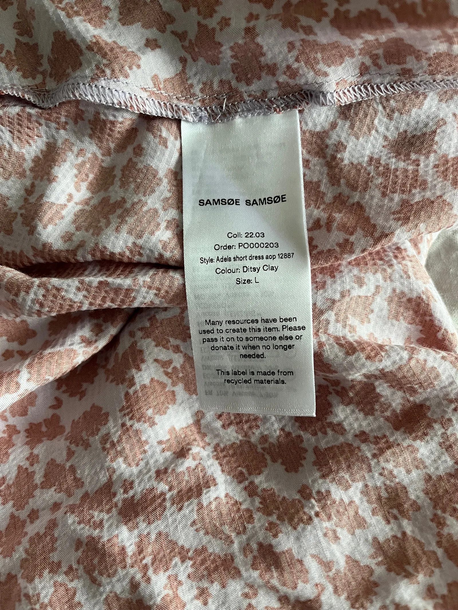 Samsoe Samsoe Samsøe Samsøe Adela short dress Dress Size L / US 10 / IT 46 - 2 Thumbnail