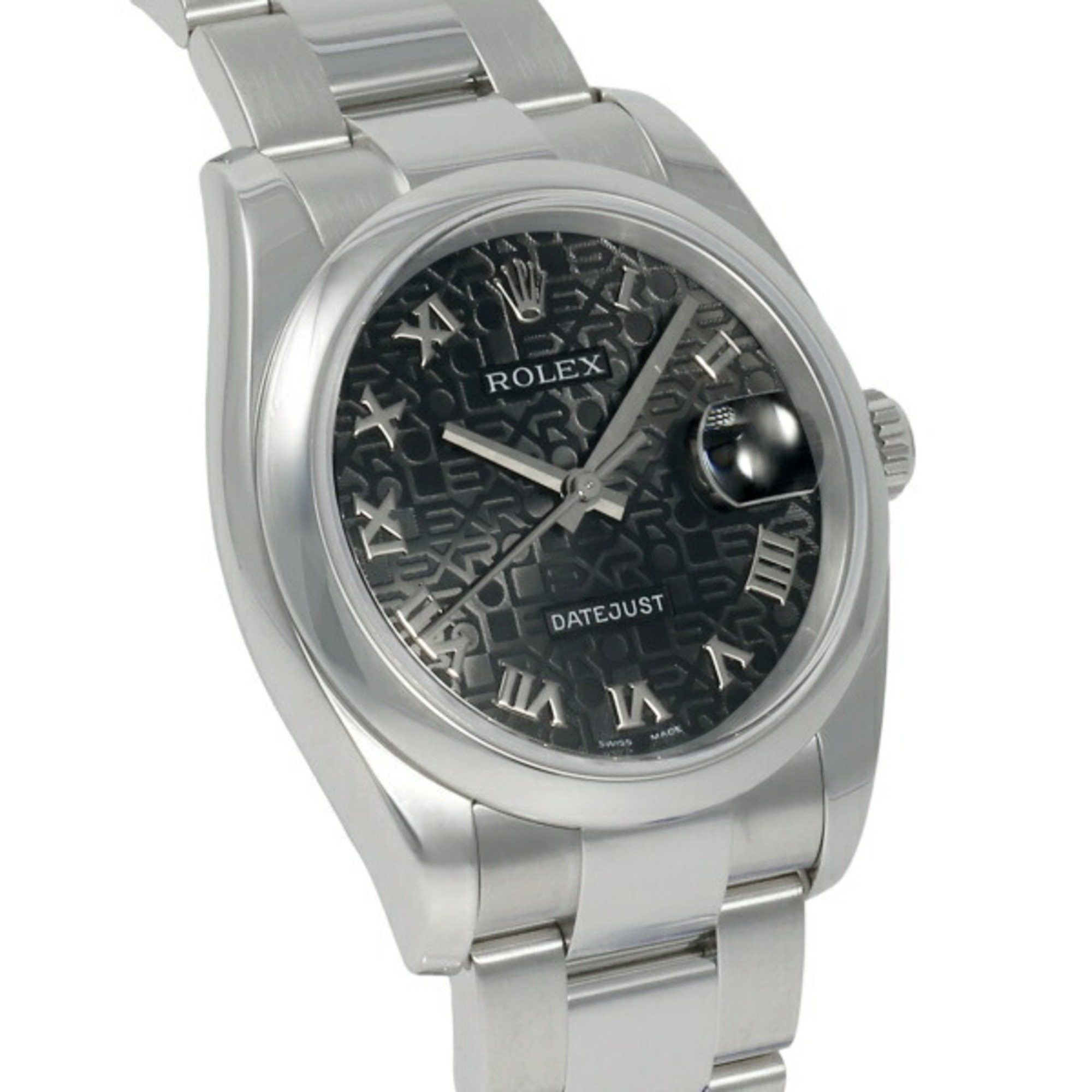 Rolex ROLEX Datejust 36 116200 Black Roman Dial Watch Men's __ Size ONE SIZE - 2 Thumbnail
