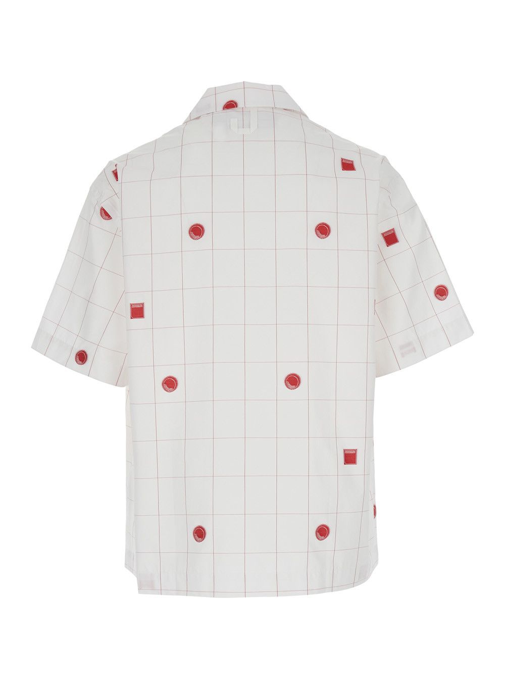 Jacquemus 'La Chemise Jean' White Shirt with Cuban Collar and All-Over Logo Motif in Cotton Man Size US L / EU 52-54 / 3 - 2 Thumbnail