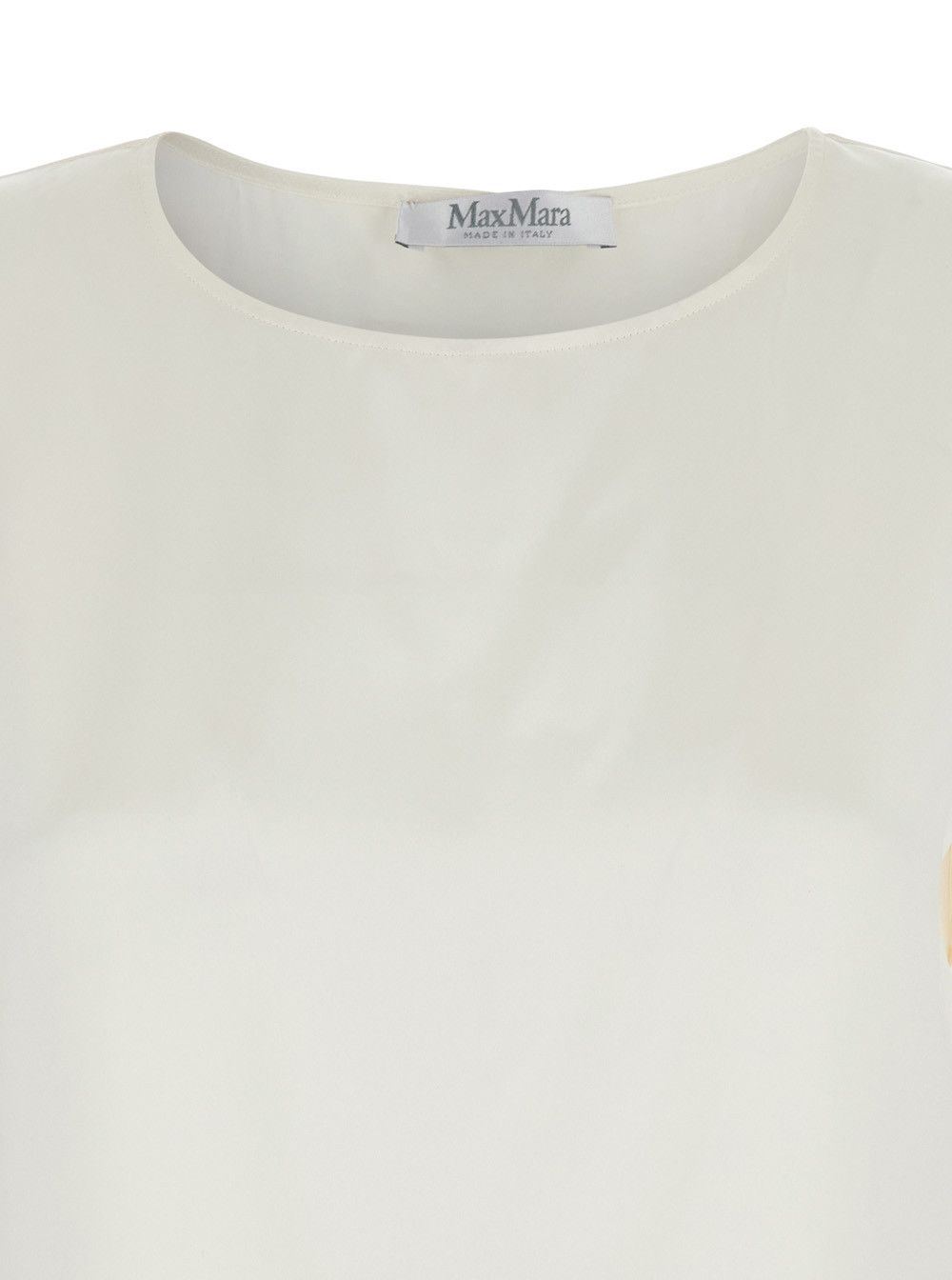 Max Mara 'Dida' White Top in Silk Woman Size M / US 6-8 / IT 42-44 - 3 Thumbnail