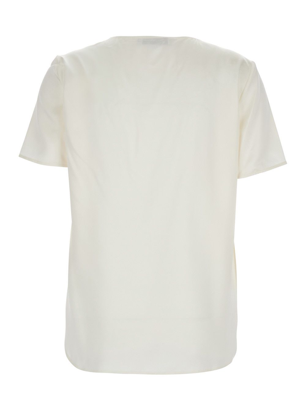 Max Mara 'Dida' White Top in Silk Woman Size L / US 10 / IT 46 - 2 Thumbnail