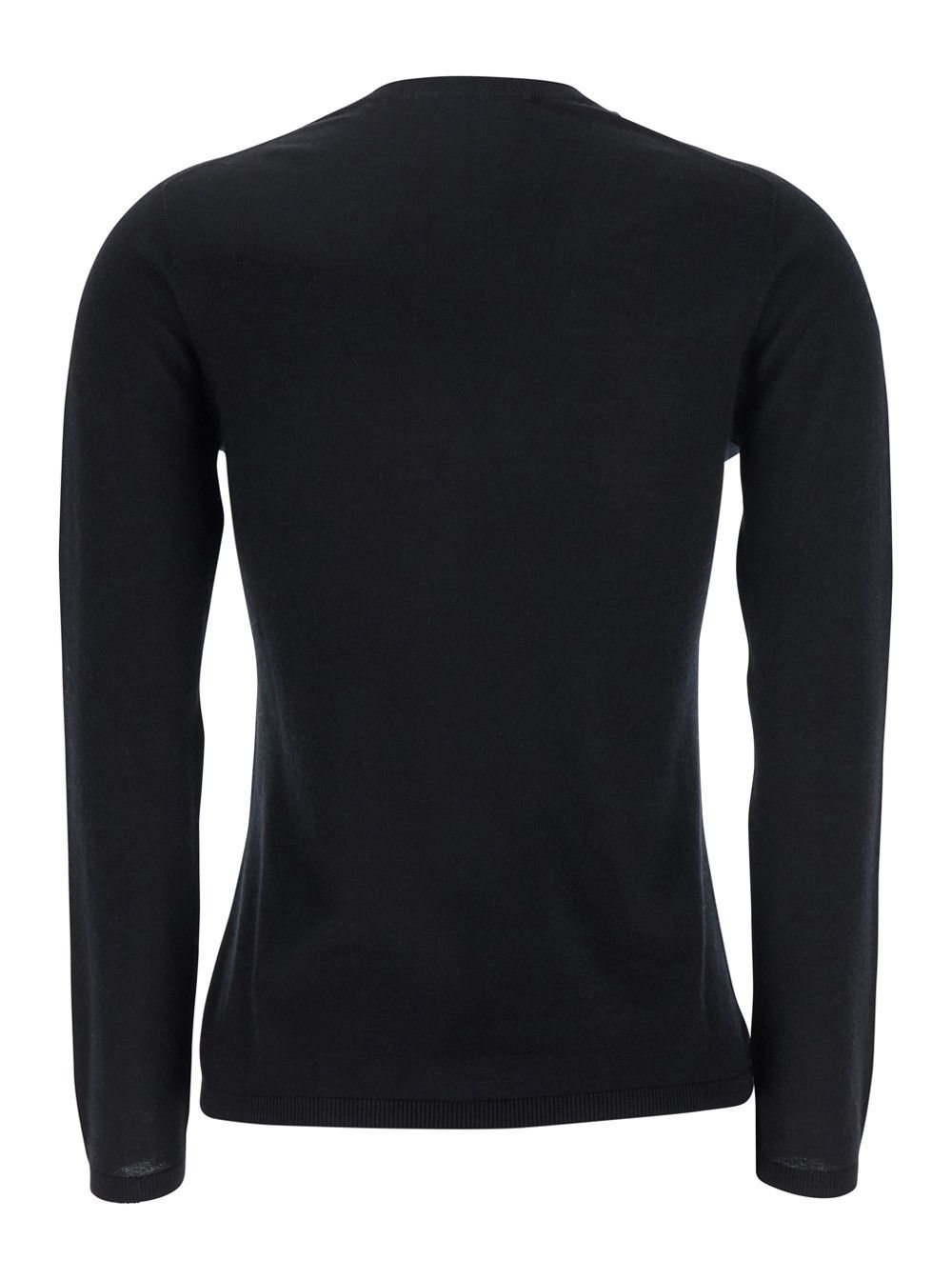 Max Mara Black V-neck Sweater in Cashmere Woman Size L / US 10 / IT 46 - 2 Thumbnail